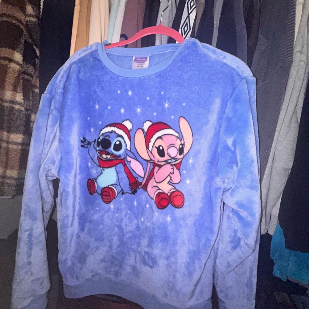 Disney Stitch Fuzzy Sweater